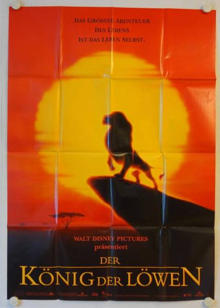The Lion King original release german movie poster